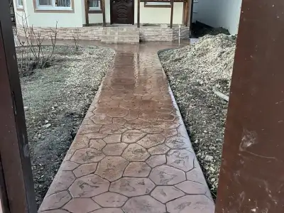 Печатный бетон - Мексиканский камень