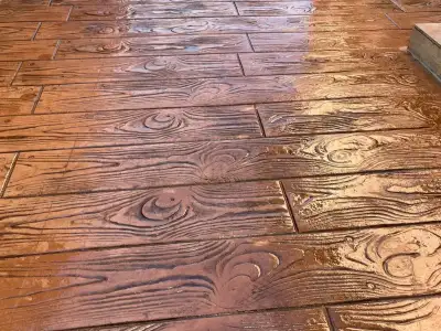 Печатный бетон - Доска