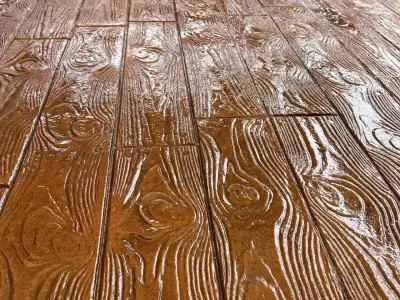 Печатный бетон - Доска