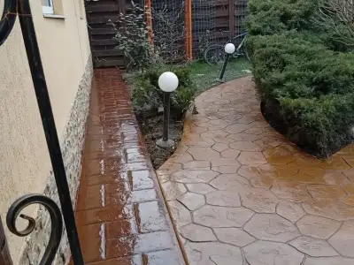 Печатный бетон -  Критис и Мексиканский камень