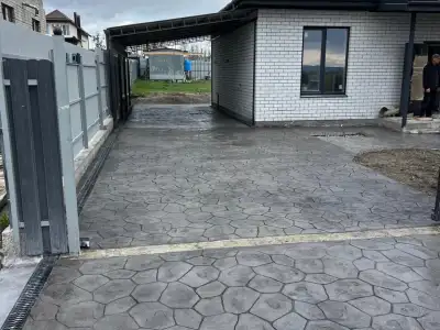 Печатный бетон - Мексиканский камень